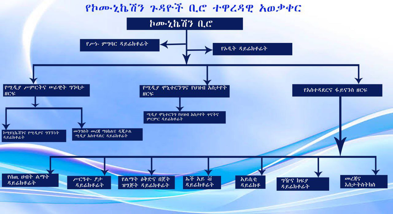 የሲዳማ ክልል ኮሙኒኬሽን ጉዳዮች ቢሮ Structure